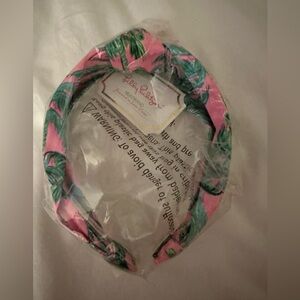 NWT LILLY PULITZER HEADBAND PINK BLOSSOM SUITE VIEWS 1" WIDE